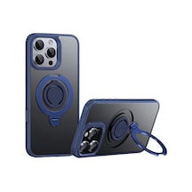 Joko Apple iPhone Uyumlu  16 Pro Uyumlu Avatar 360 Dönen Magsafe Kapak - Lacivert