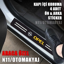 Opel Combo D Kapı İç Koruma Ayaklık Sticker Markalı