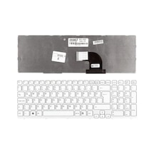 Sony Uyumlu Vaio SVE1512U1E, SVE1512W1E, SVE1512W1R Notebook Klavye (Beyaz TR) (Pars Power) Beyaz 438107