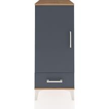 Hyperion Komodin 2 Raflı Tek Çekmeceli Tek Kapaklı 44x44x106 Çam-antrasit Atlas Çam