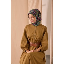 Silk Home Soft Eşarp 73096-21 Yeşil, Hardal, Pembe, Vizon