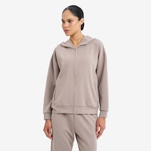Lescon Vizon Kadın Fermuarlı Kapüşonlu Sweatshirt 26s-2221-26n