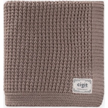 Cigit Selanik Triko Battaniye 80x100 +/-5 CM K Bej Bej