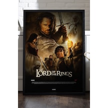 Lord Of The Rings Siyah Ahşap Çerçeveli Poster, Film Duvar Tablosu