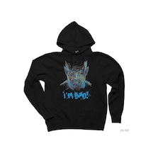 Breaking Bad I Am Bad Siyah Kapşonlu Sweatshirt Hoodie Siyah