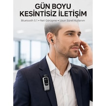 Northcity Çift Telefon Bağlantılı Klipsli Ellersiz Bluetooth Kulaklık - 160 Saat Pil Süresi