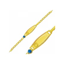 Sembolgold Altın Çocuk Bileklik Lazerle Isim Yazılır Sg42-6568 Sarı Altın
