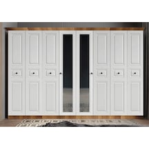 Sementa Membran 8 Kapaklı Gardırop Montaj Dahil Ceviz-byz 320 Cm