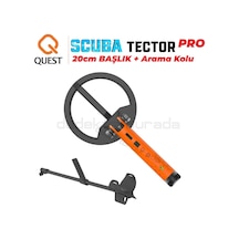 Scuba Tector Pro Su Altı Dedektörü & Sahil Arama Dedektörü - 20 Cm Başlıklı - Arama Kollu