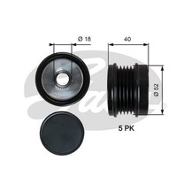 GATES OAP7209 ALTERNATÖR KASNAĞI RULMANLI MERCEDES BENZ A160 15-