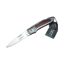 Cr 0128 Rd Kamp Çakı 18 Cm - Metal Desenli Sap, Kılıflı, Kutulu Çok Renkli