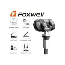Foxwell T20 Universal Lastik Basınç Tpms Sensörü Metal Supap