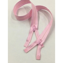 Mont Fermuarı Çift Yön 60 Cm Pembe Kemik Diş 1123