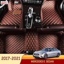Mercedes E 2017-2021 Sedan 5D Havuzlu Suni Deri Oto Paspas