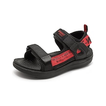 Siyah Ve Gri Yaz Çocuk Sandaletleri Hafif Sihirli Etiket Gençlik Plaj Ayakkabıları
