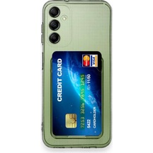Newface Samsung Uyumlu Galaxy M15 Kılıf Kart Şeffaf Silikon - Şeffaf Şeffaf