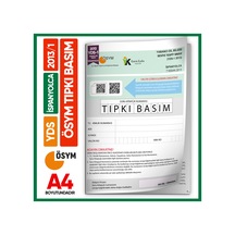 Yds İspanyolca 2013/1 Yabancı Dil Sınavı Ösym Tıpkı Basım Çıkmış