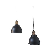 Dylight Retro Metal 2 Li Yuvarlak Dekoratif Rustik Sarkıt Avize (537176191)