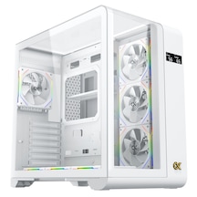 Xigmatek En44281 Pano S Beyaz 3 Taraf Cam 7x12cm Argb Fan+kumanda Gaming Oyuncu Pc Kasası