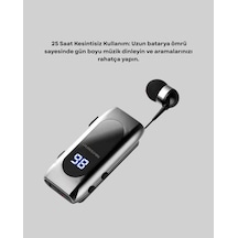 Gld-spt- Bluetooth 5.2 Klipsli Kablosuz Kulaklık Dijital Ekran & Titreşimli Uyarı