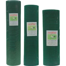 Pvc Kaplı Yeşil Puntalı Tel 1,20X25 Mt 'Lik 12X12 Mm Göz Aralığı
