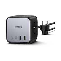 Diginest Cube 65w Güç Şeridi Gan Usb C Şarj Cihazı 3 Yollu Soket Ve Anahtar İle Uyumlu Macbook Air/pro, İphone 14 Pro Max, 13, 12, İpad Pro, Galaxy S23 Ultra, S23+ 1