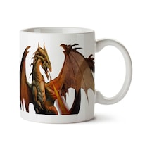 Dragon-png-4 İki Tarafı Baskılı Kupa Bardak Çok Renkli