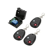 12v Dc Uzaktan Kumanda Açma-kapama Anahtarı 3 Kumanda - Kapı Kilidi, Motor, Led Kontrolü - 433mhz - Ak-rk01sy-12