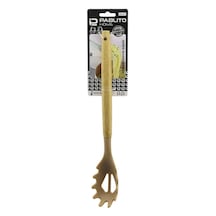 Pablito Home Pbt-207 Silikon Makarna Servis Kaşığı Ahşap Bambu Saplı 30.7 Cm- 24'li Paket