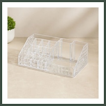 Bezos Mika Kristal 16 Bölmeli Makyaj Organizer 12.5x22x7.7 Cm Nhr Çok Renkli