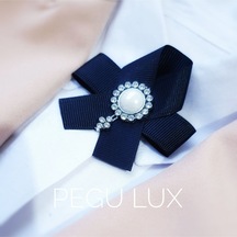 Lux Siyah Kurdele Broş Okul,işhediye,çanta,şal,gömlek Aksesuar 290 Beyaz Çok Renkli