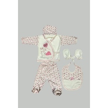 Betül Bebek 5li Ayıcıklı Pembe Hastane Çıkış Seti Pembe