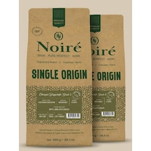 2'li Set Noire Ethiopia Yirgacheffe 1kg %100 Arabica Orta Sert, Çiçek & Meyve Tadım Notalı Kahve Çekirdek