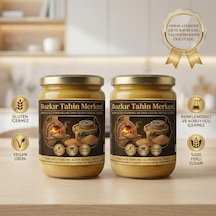 Bozkır Tahin Merkezi Ata Tohumu Altın Susam Kavrulmus Tahin 600 Gr X 2adet Taş Değirmen&katkısız