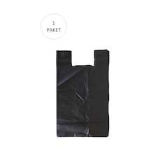 Siyah Hışır Atlet Poşet Mini Boy 22x31 Cm 1 Paket Takriben 500 Adet