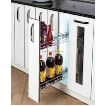 12 Cm Frensız Yandan Raylı Teleskopık Şişelil Yağdanlık Sepeti