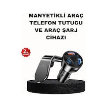 Northcity 2'li Manyetik Araç Telefon Tutucu Ve 55w Hızlı Şarj Adaptörü Seti