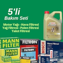 Bosch Ford B-max 1.5 Tdci Castrol Edge 4 Lt Filtre Bakım Seti 2012-2015 4kp 5 Li