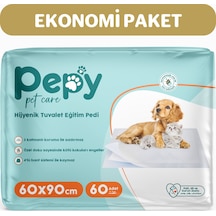Pepy Pet Care Kaydırmaz Hijyenik Tuvalet Eğitim Pedi 2 x 30'lu 60 x 90 CM