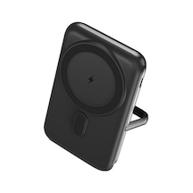 Recharger Pro M Lcd 10.000mah Magsafe Uyumlu Pd 20w Stantlı Kablosuz Taşınabilir Hızlı Şarj Aleti/powerbank 2bb222 Siyah