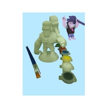 3d Brawl Stars Frank Figür Boyama Seti - Kendin Boya Hobi Ve Etkinlik Seti - Akrilik Boya + 2 Fırça