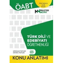 ÖABT Türk Dili ve Edebiyatı Öğretmenliği Konu Anlatımı - Tam 595 Soru- Masterwork