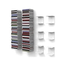 3 Adet Metal Kitap Tutacağı, Metal Duvar Rafı, Duvar Organizatörü