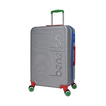 United Colors Of Benetton Lüx Abs Büyük Boy Valiz Gri Bnt500 Gri