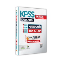Kpss Önlisans-ortaöğretim Matematik Kara Kutusu Tek Kitap Soru B.