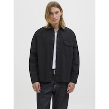 Jack & Jones Jack Jones Erkek Tek Cepli Uzun Kollu Gömlek 12279575 Siyah