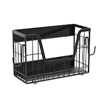 Suntek Buzdolabı Yan Rafı Manyetik Dolap Ev Eşyaları İçin Siyah