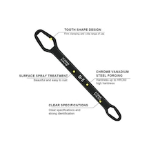 Universal Anahtarı Çift Kafalı Çok Fonksiyonlu 6-22mm 5468