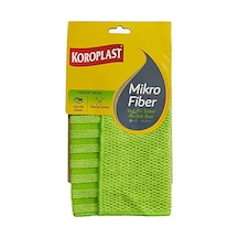 Koroplast Mikrofiber Yağ & Kir Sökücü Mutfak Bezi Tekli, Çift Taraflı Hızlı Kuruyan Mikrofiber Mutfak Temizlik Bezi 30x30 Cm, Tüy Ve Çizik Bırakmayan Ev, Ocak Ve Fırın İçin Yağ Ve Kir Sökücü Tasarım Açık Bej