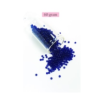 Dökme Cam Kum Boncuk 11/0 2 Mm - 60 Gram - Kral Mavi - Bnc036